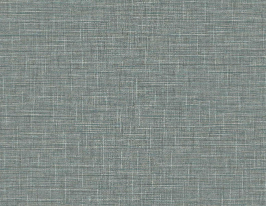 Seabrook Grasmere Weave Dark Linen Wallpaper