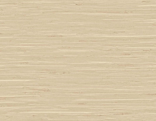 Seabrook Marion Faux Arrowroot Light Pine Wallpaper