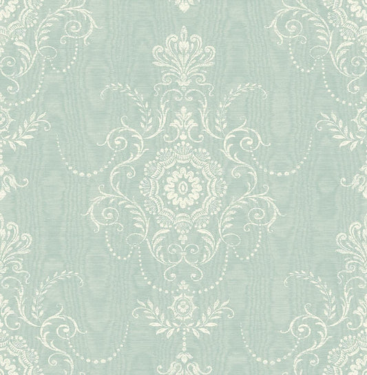 Seabrook Colette Cameo Summer Sky Wallpaper