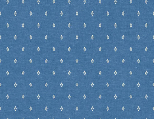 Seabrook Petite Feuille Sprig Denim Wash Wallpaper