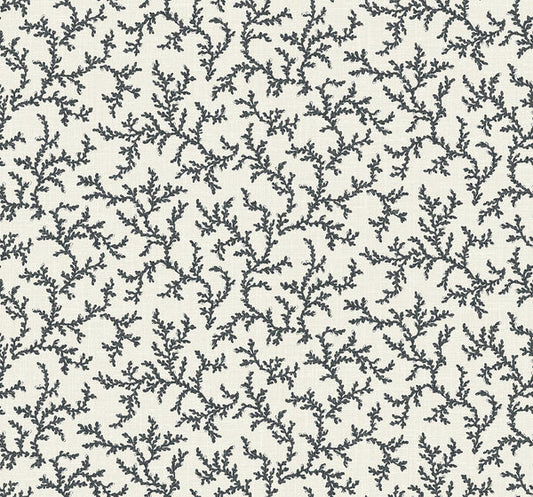 Seabrook Corail Poppy Seed Wallpaper