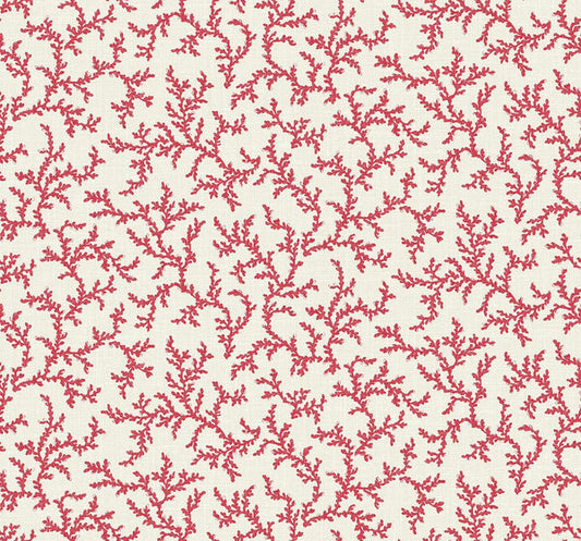 Seabrook Corail Antique Ruby Wallpaper