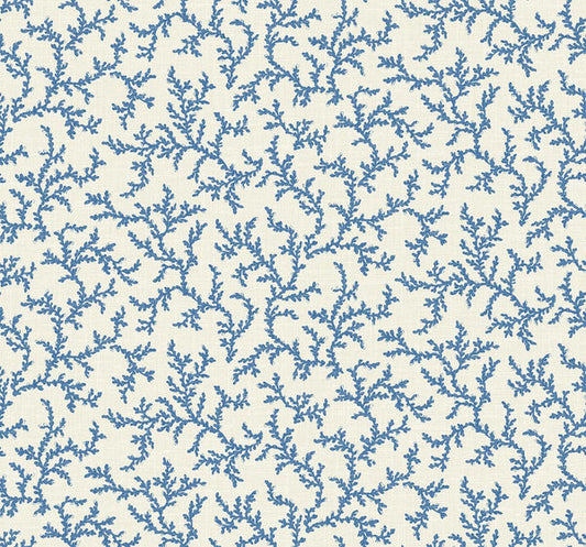Seabrook Corail Denim Wash Wallpaper