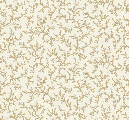 Seabrook Corail Driftwood Wallpaper