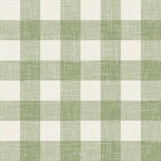 Seabrook Bebe Gingham Herb Wallpaper
