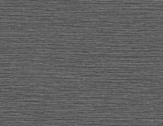 Seabrook Tiger Island Faux Sisal Charcoal Wallpaper