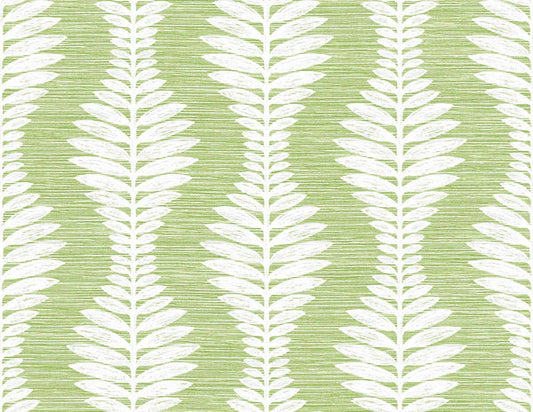 Seabrook Carina Leaf Ogee Greenery Wallpaper
