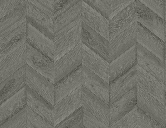 Seabrook Keone Bay Chevron Harbor Grey Wallpaper