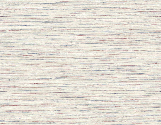 Seabrook Loe Sanctuary Stria Carmine & Navy Wallpaper