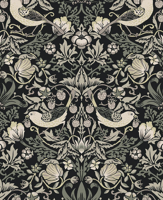 Seabrook Fragaria Garden Blacksmith Wallpaper