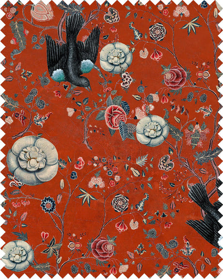 Mindthegap Black Bird 55" X 39.4" Fabric FB00009