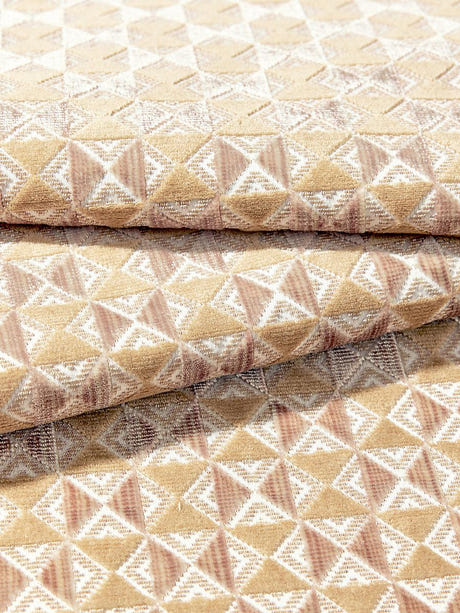 scalamandre parlor velvet butter pecan fabric - scala 27324-002
