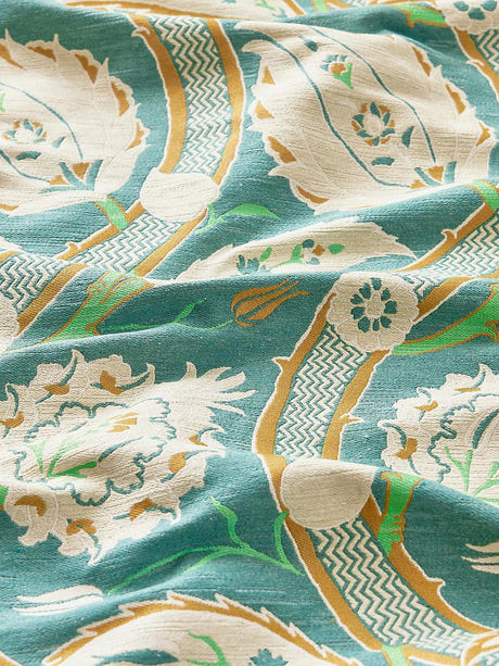 scalamandre kemha woven verdigris fabric - scala 27326-002