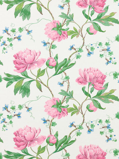 scalamandre isadora print petal fabric - scala 16650-003