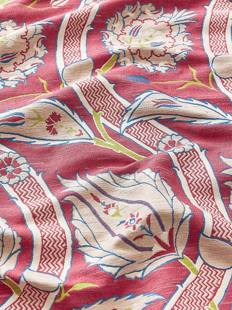 scalamandre kemha woven dragon fruit fabric - scala 27326-003