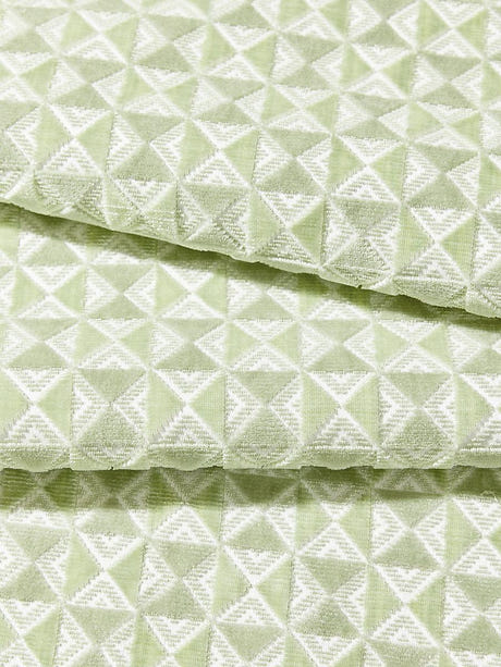 scalamandre parlor velvet pistachio fabric - scala 27324-004