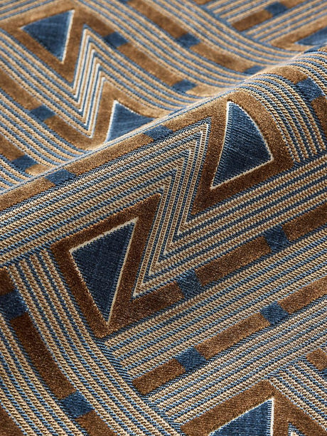 scalamandre kasai velvet dark walnut fabric - scala 27323-005