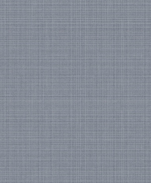 Seabrook Crosshatch Linen Metallic Smoke Wallpaper