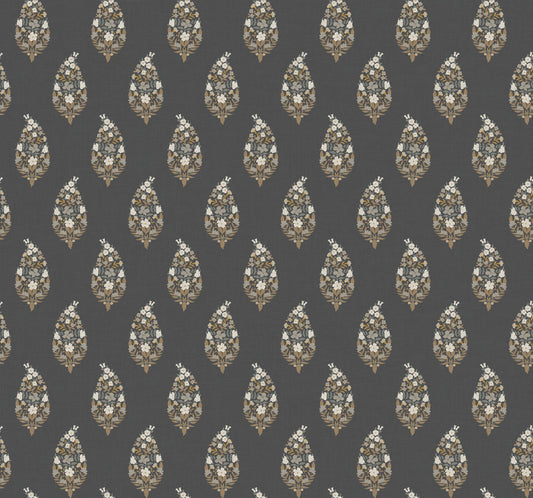 Rifle Paper Co. Paisley Black Wallpaper