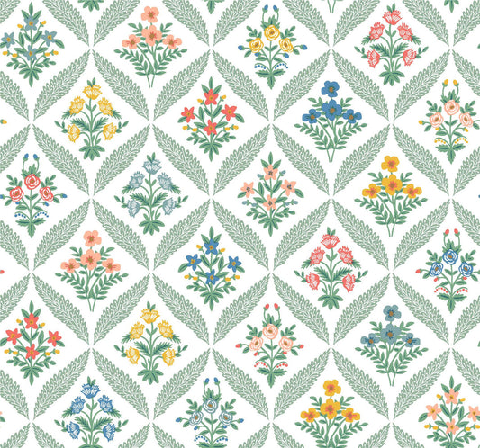 Rifle Paper Co. Estee Garden Red Wallpaper