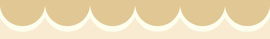 Rifle Paper Co. Scallop Border Yellow Wallpaper