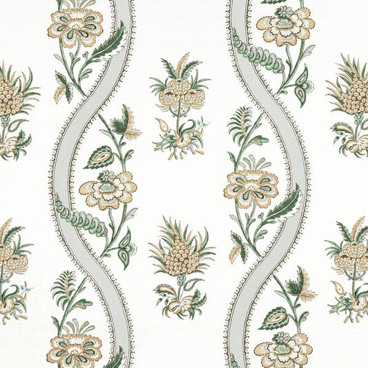 Thibaut Ribbon Floral Fabric F936421