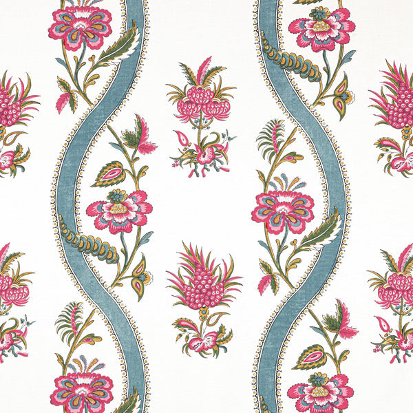 thibaut ribbon floral fabric f936426