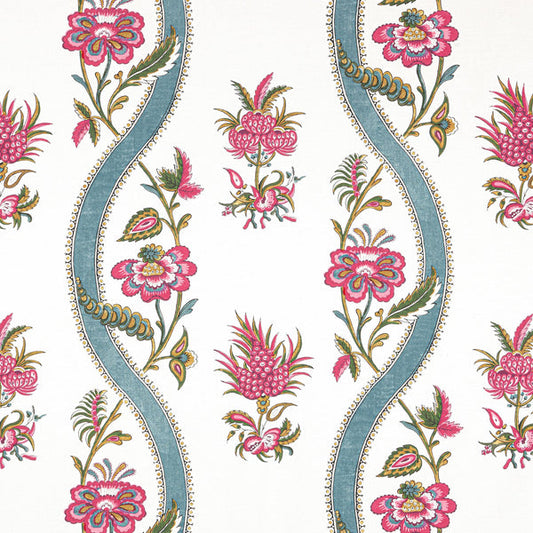 Thibaut Ribbon Floral Fabric F936426