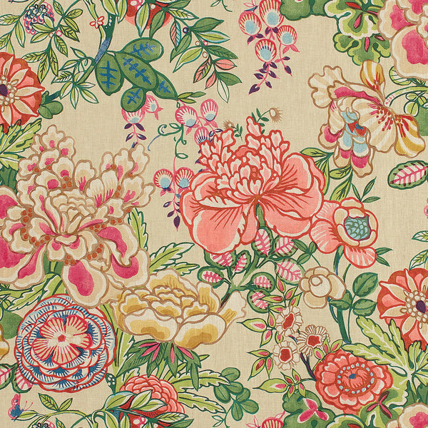 thibaut peony garden fabric f942019