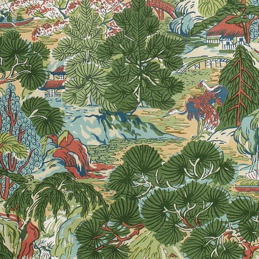 Thibaut Pagoda Trees Fabric F942022