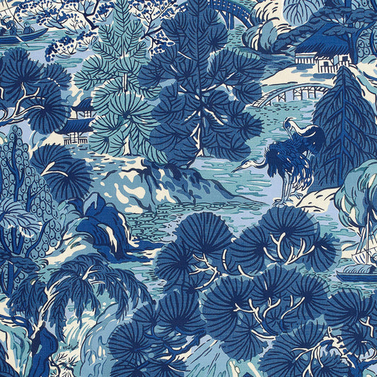 Thibaut Pagoda Trees Fabric F942023