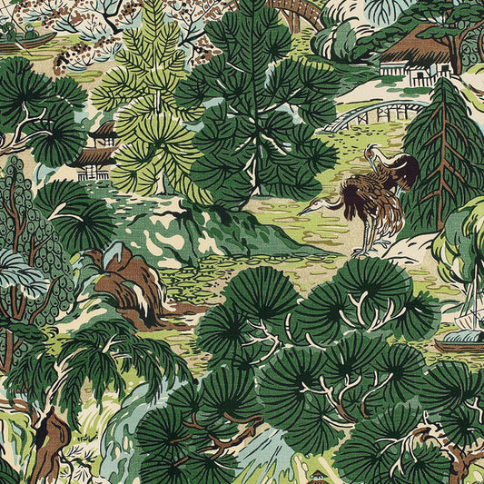 Thibaut Pagoda Trees Fabric F942025
