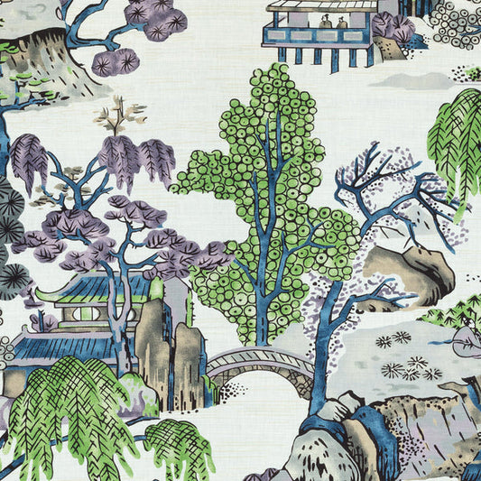 Thibaut Asian Scenic Fabric F975459