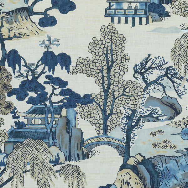 thibaut asian scenic fabric f975461