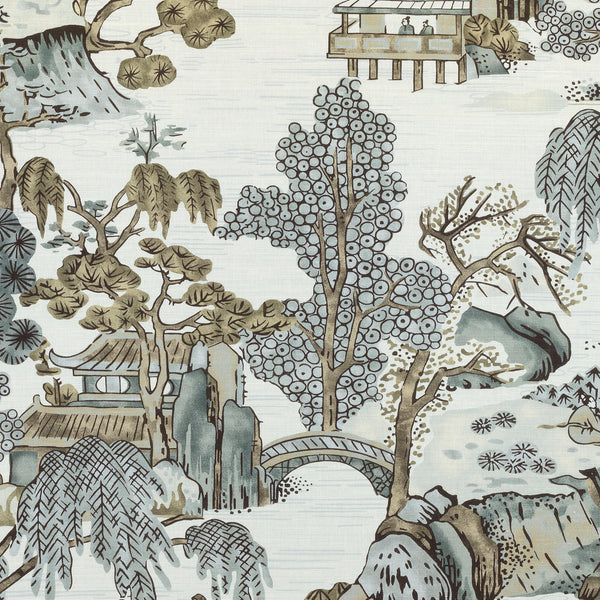 thibaut asian scenic fabric f975463