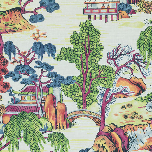 Thibaut Asian Scenic Fabric F975464