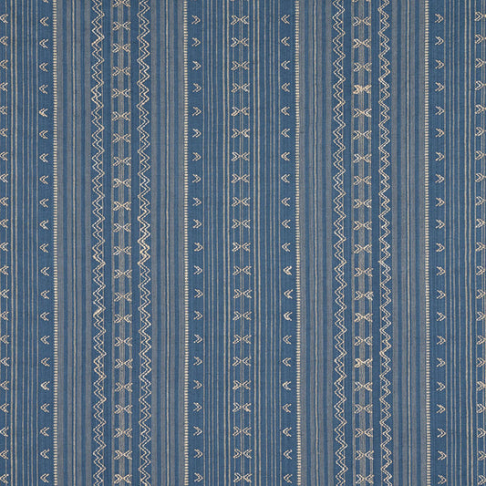 Thibaut Charter Stripe Embroidery Fabric W736456