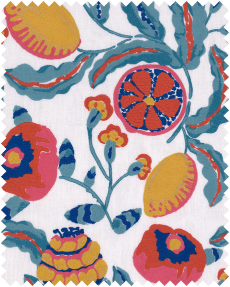 Mindthegap Fiori Di Limone 54" X 39.4" Fabric FB00146