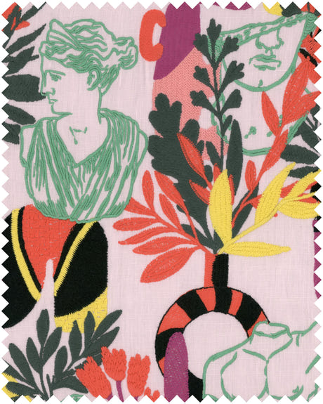 Mindthegap Statuario Pink 52.7" X 39.4" Fabric FB00147