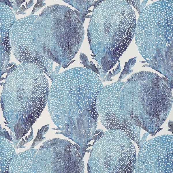 thibaut under the sea turquoise and plum wallpaper - t15823