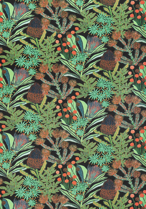 thibaut protea print fabric f81762