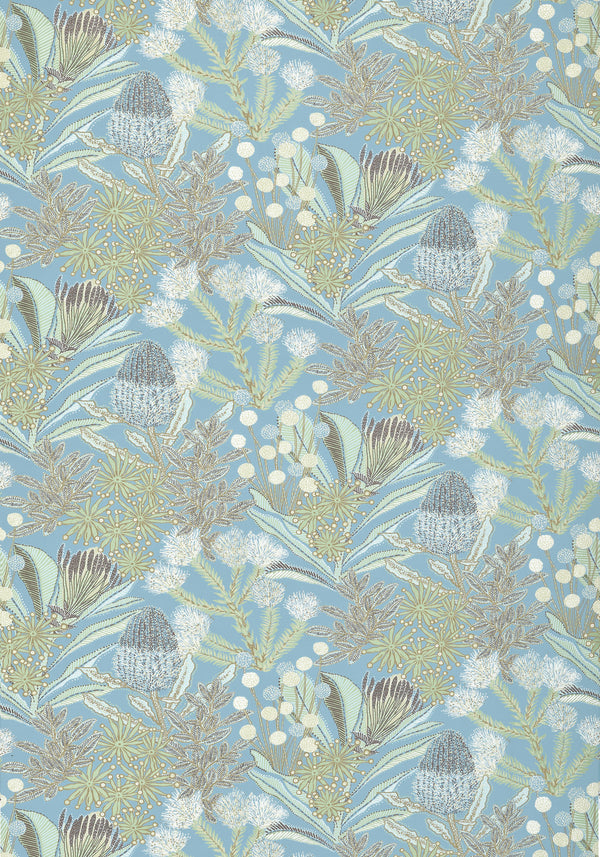 thibaut protea print fabric f81766