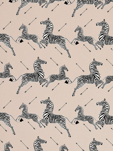 scalamandre zebras petite sand fabric - scala 16641-001