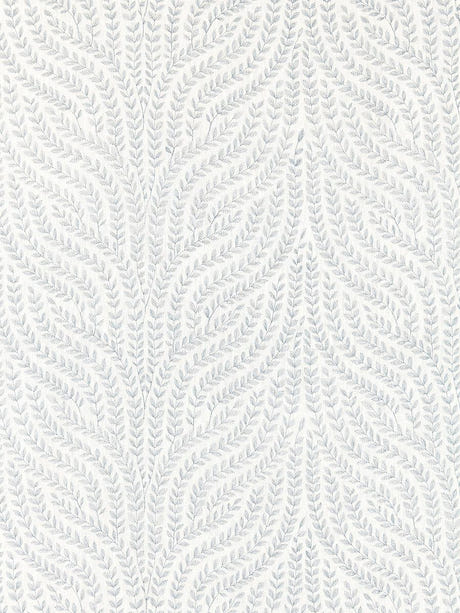 scalamandre willow vine embroidery aquamarine fabric - scala 27125-001