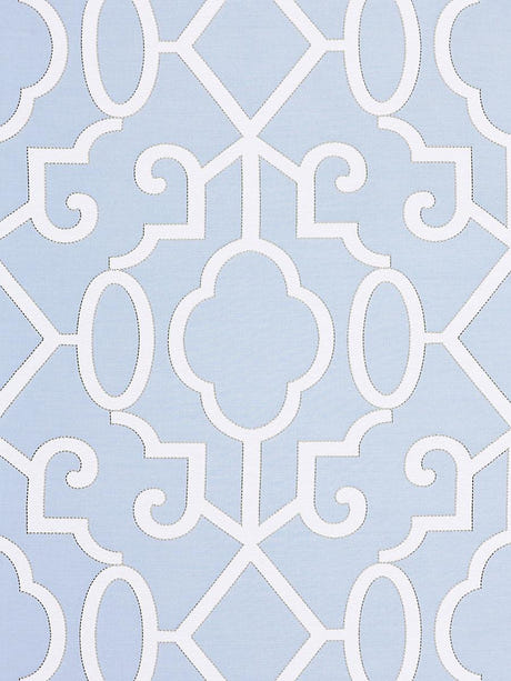 scalamandre ming fretwork cloud fabric - scala 27012-002