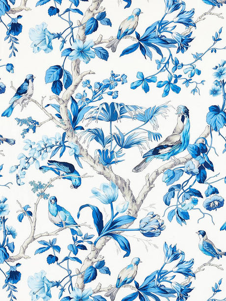 scalamandre belize print porcelain fabric - scala 16600-003