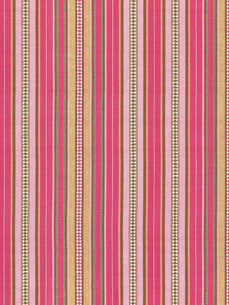 scalamandre nile stripe rose garden fabric - scala 27253-003