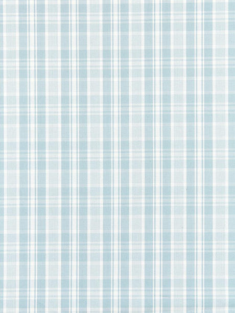 scalamandre preston cotton plaid sky fabric - scala 27122-004
