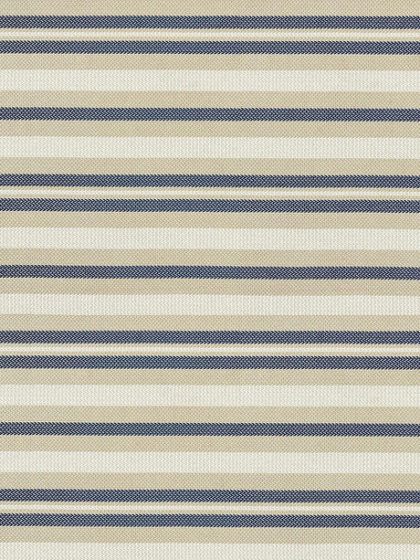 scalamandre santorini stripe indigo fabric - scala 27188-004