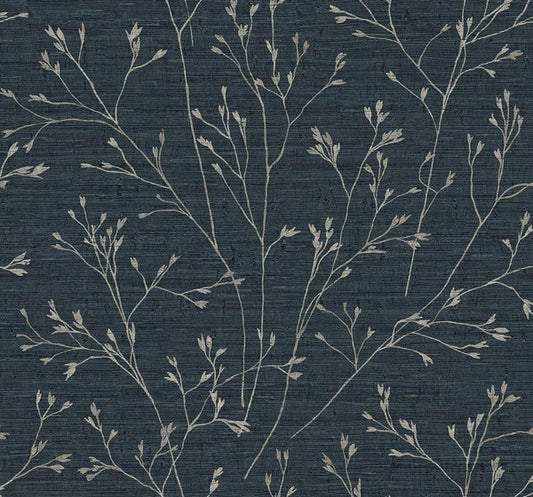 Seabrook Withington Branch Ocean Deep Wallpaper